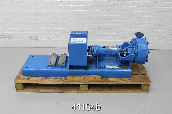 Unused Goulds 1x1.5x8 JC Pump With Base, Ductile Iron #41164