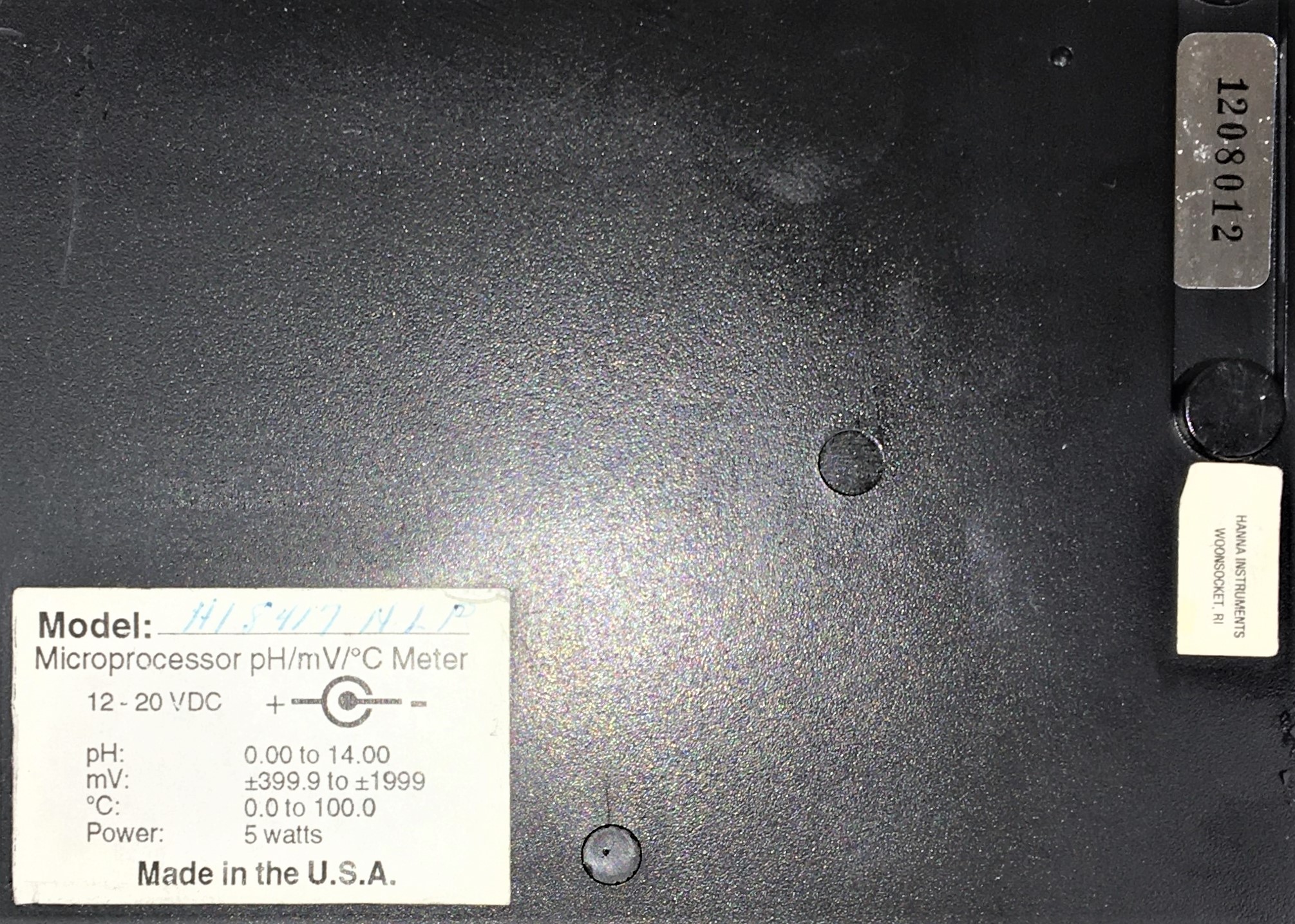 Used Hanna HI 8417 Benchtop pH Meter