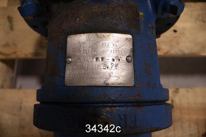Used Worthington D1011 Pump, 1.5x1x6 #34342