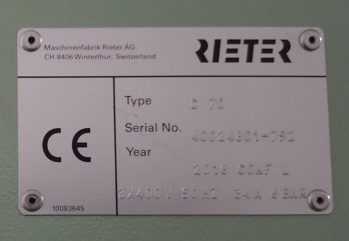 Gebruikt 2018 rieter C70