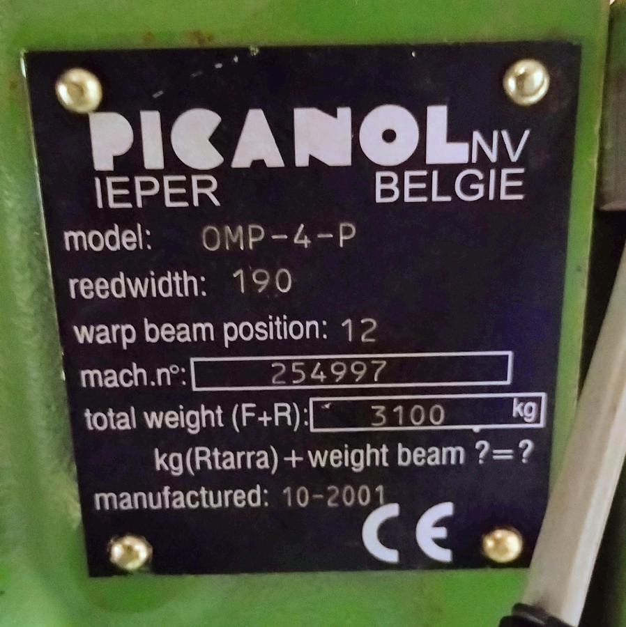 Gebruikt 2001 PICANOL OMNIplus-4-P-190