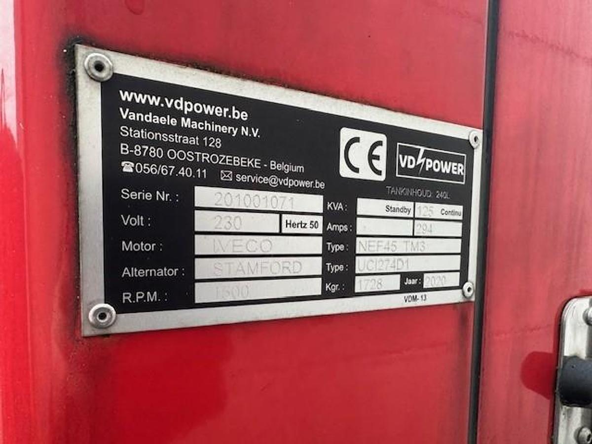 Gebruikt 2020 Vandaele Machinery HFW 125