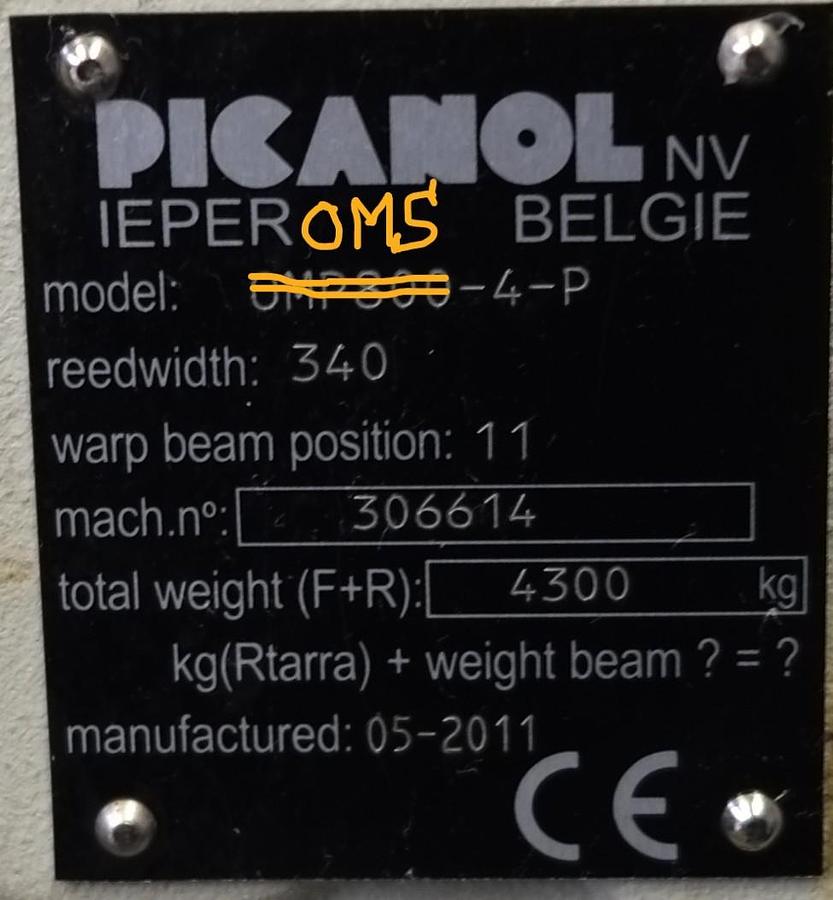 Gebruikt 2011 PICANOL OMS-4-P-340