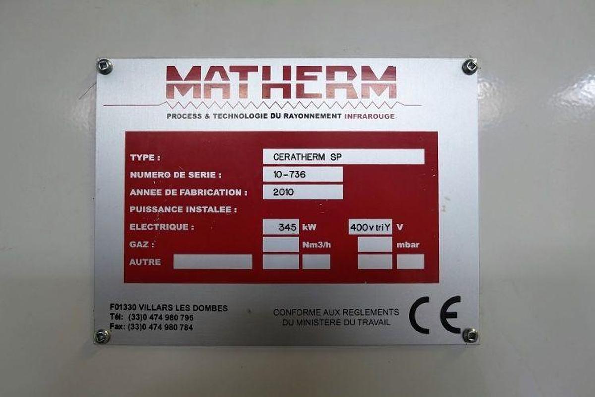 Used 2010 MATHERM Ceratherm SP