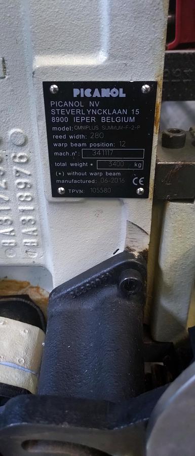 Gebruikt 2016 PICANOL OmniPlusSummum-2-P-280