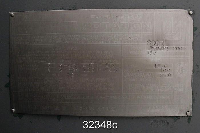 Used Lightnin 880RL-200 Agitator Gearbox #32348