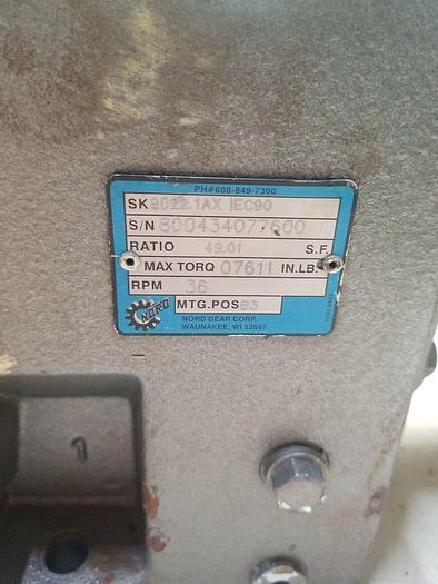 Used Nord Gear Sk# 9022.1AX MTG.POSB3