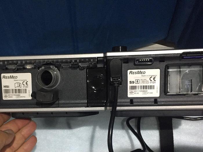 Gebraucht ResMed S9 Autoset Schlaftherapiegerät Schlafapnoe Beatmungsgerät mit H5i Warmluftbefeuchter