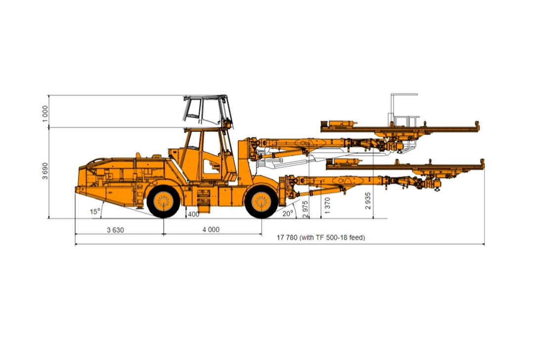 Used 2010 SANDVIK DT1130-SC tunnel jumbo drill rig for sale