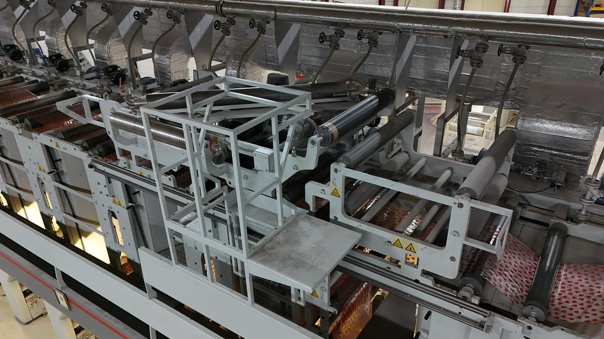Used 2015 Bobst Rotomec 4003 1000/350/C 7-color rotogravure printing press
