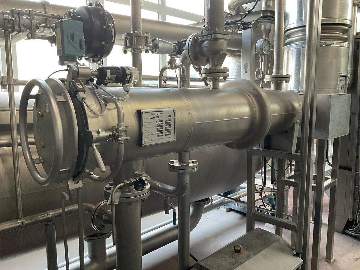Used 2014 Fong’s ECO-8-D1T single l-shape full stainless steel tubular HT fabric dyeing installation