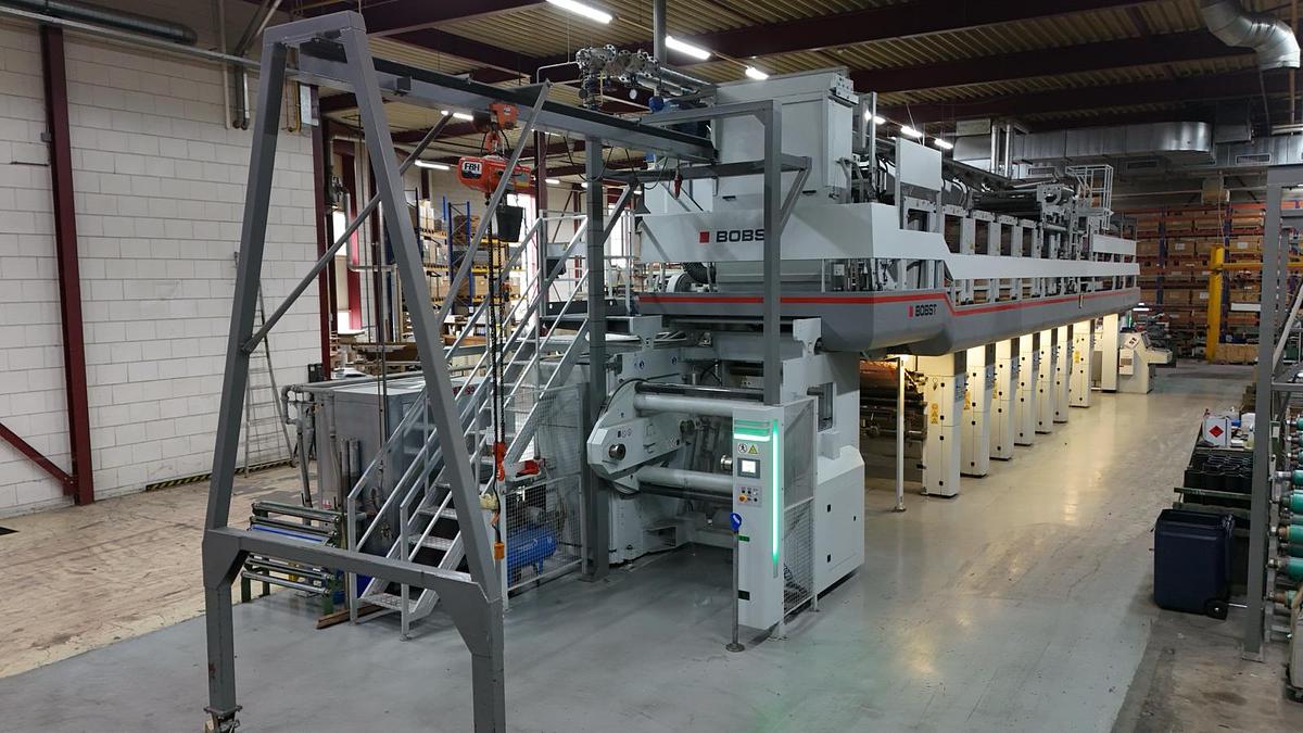 Used 2015 Bobst Rotomec 4003 1000/350/C 7-color rotogravure printing press