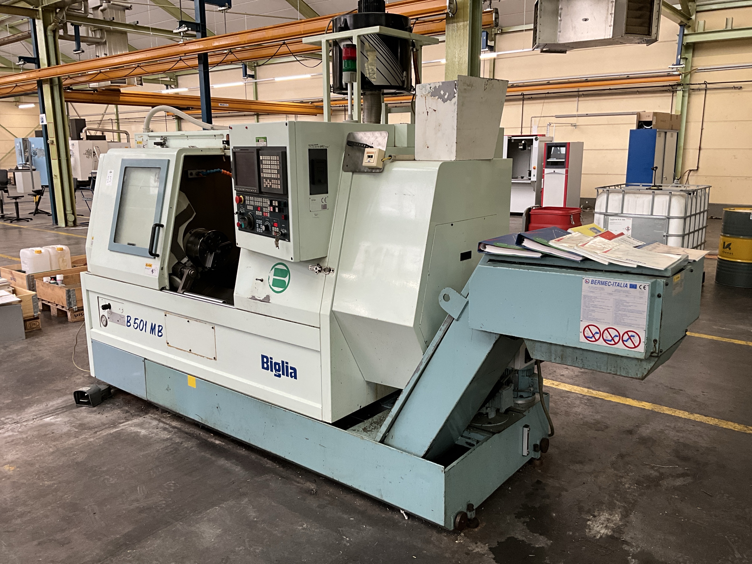 Used 2000 Biglia B 501 MB CNC Lathe