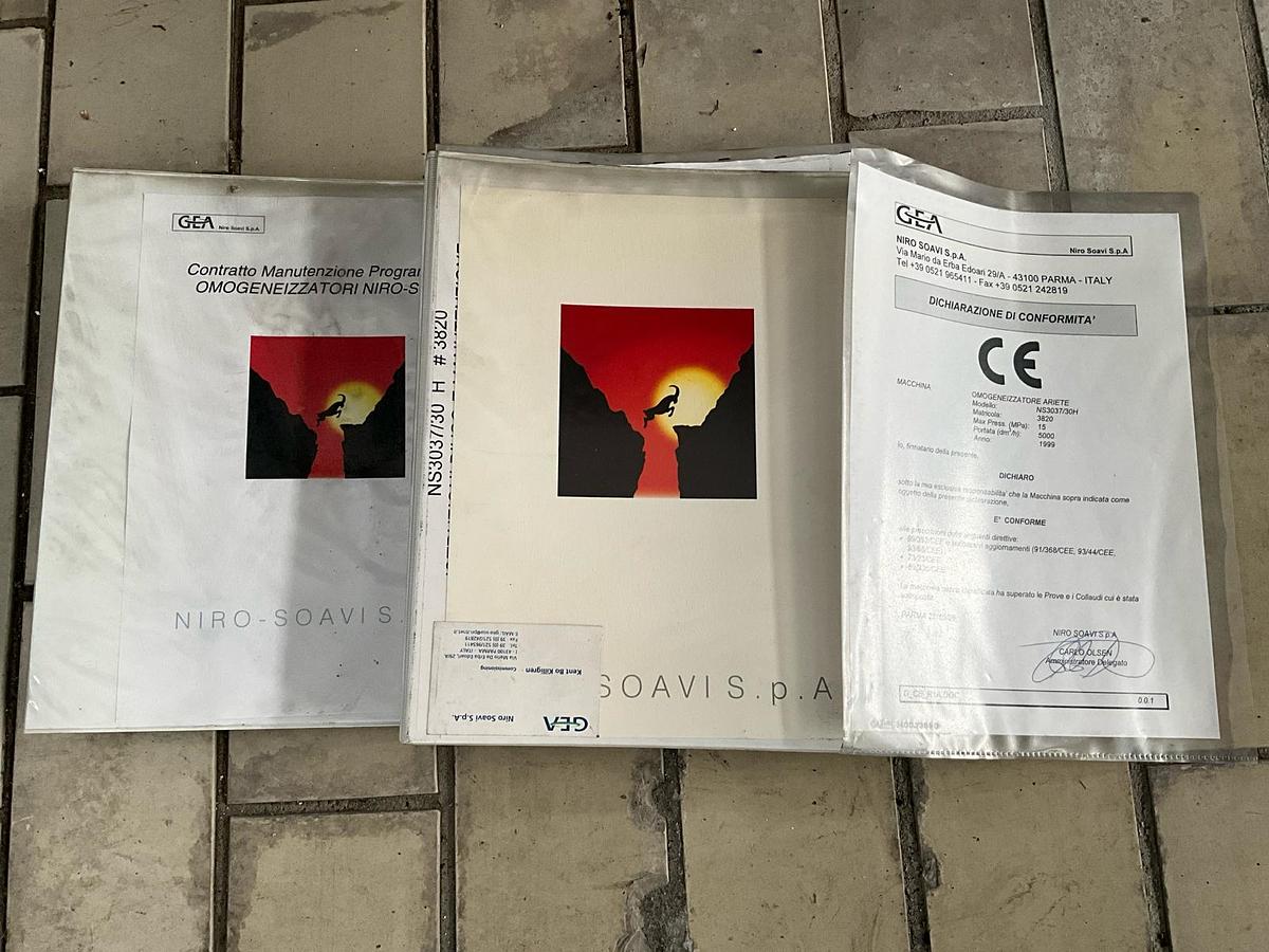 Used GEA NS3037 H homogenizer