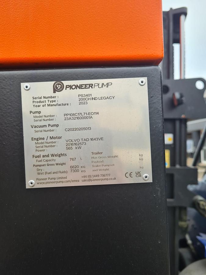 2023 PIONEER PUMP 200CH IND LEGACY Mobile Centrifugal Pump Unit