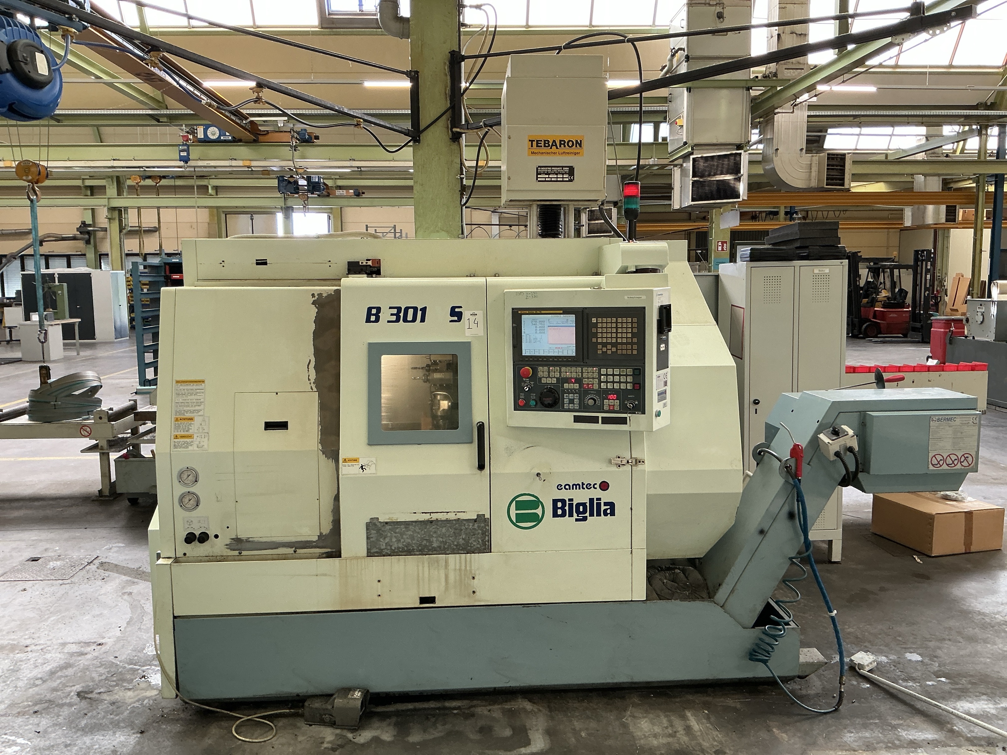 Used 2005 Biglia B 301 YS CNC Lathe