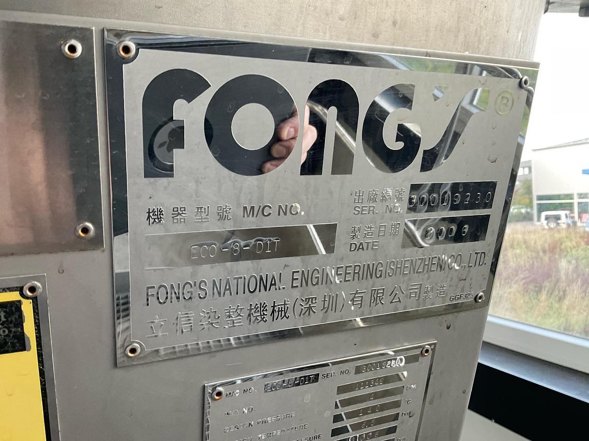 Used 2014 Fong’s ECO-8-D1T single l-shape full stainless steel tubular HT fabric dyeing installation