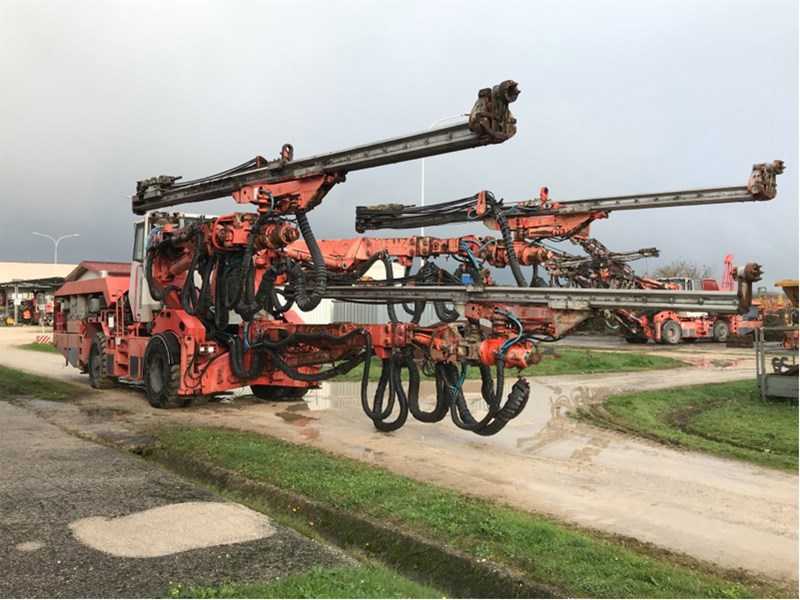 Used 2010 SANDVIK DT1130-SC jumbo drill rig