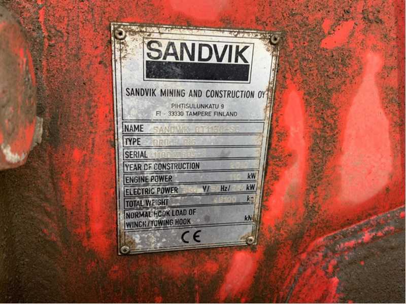Used 2010 SANDVIK DT1130 SC Directional Drilling Machine