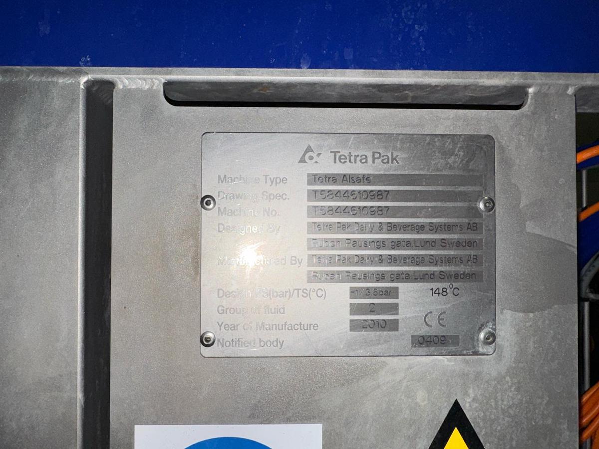 Used 2010 Tetra Pak Tetra Alsafe Aseptic tank 12.518 L