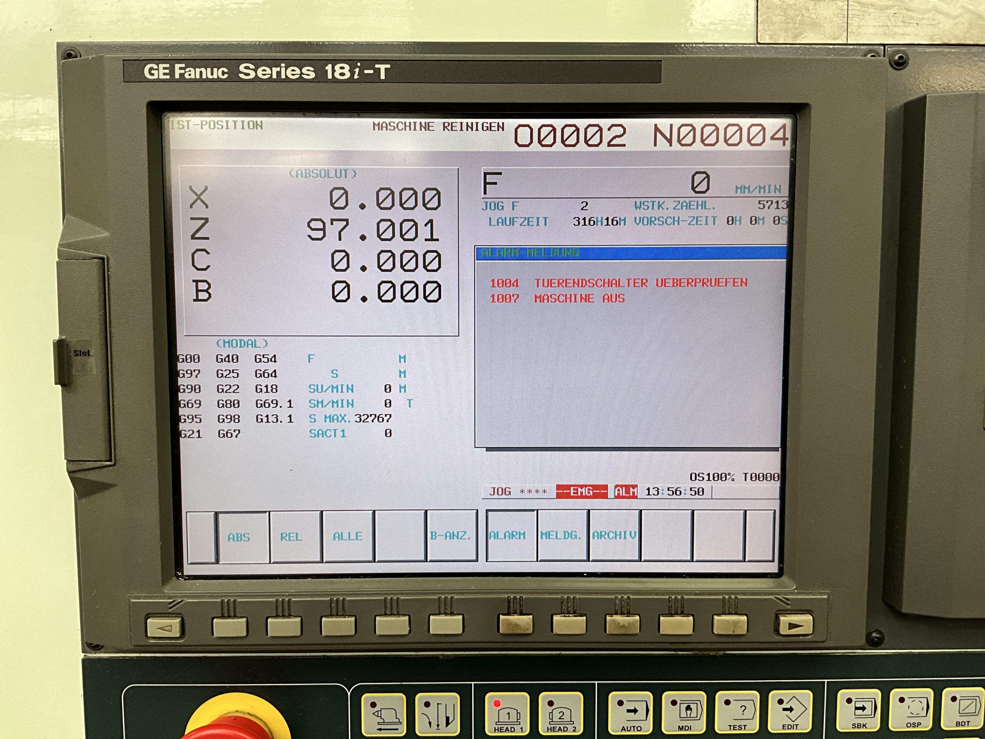Used 2000 Biglia B 501 MB CNC Lathe