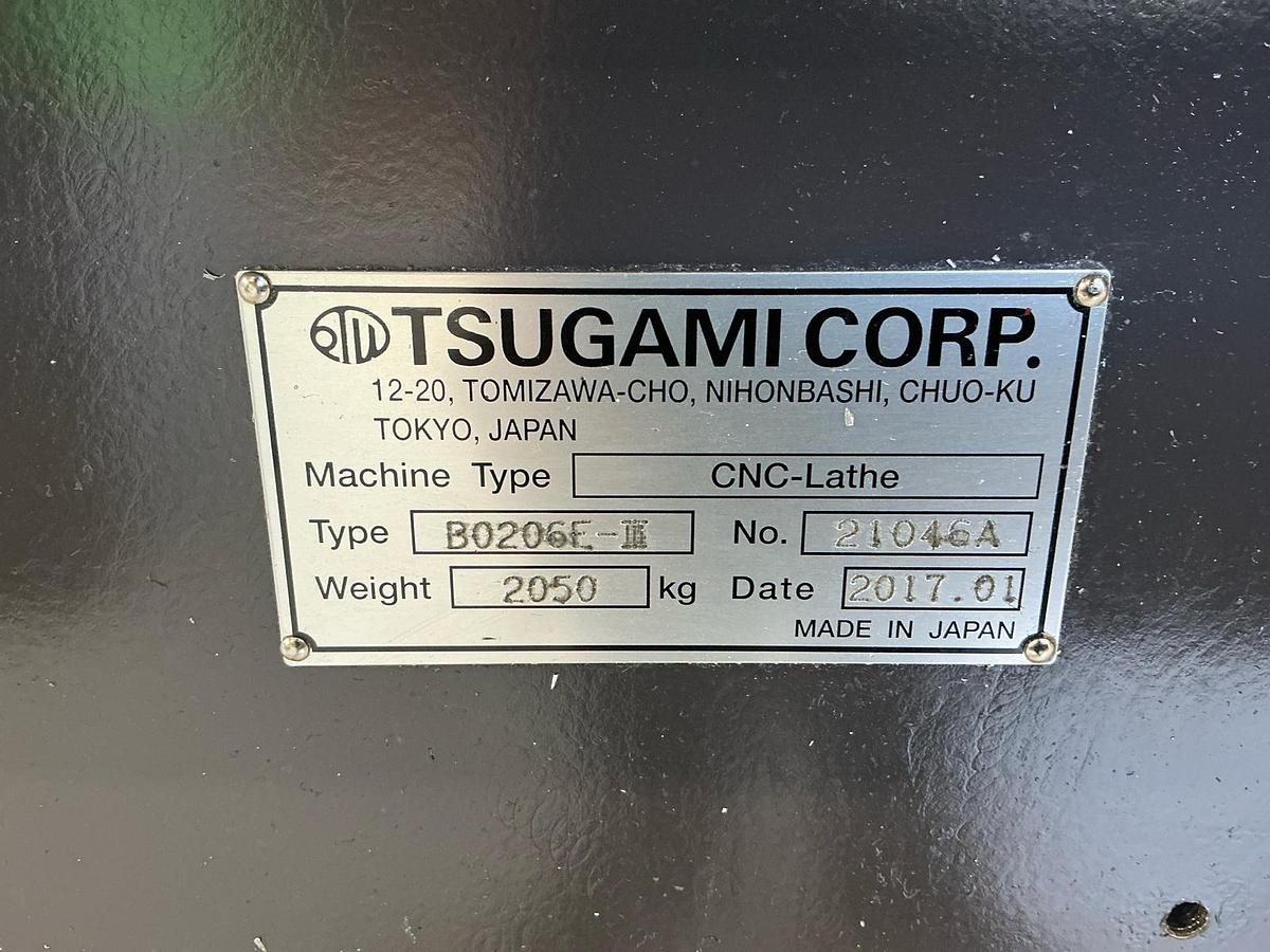 Used 2017 Tsugami B0206E-III CNC Swiss-type automatic lathe including Automatic Bar Feeder