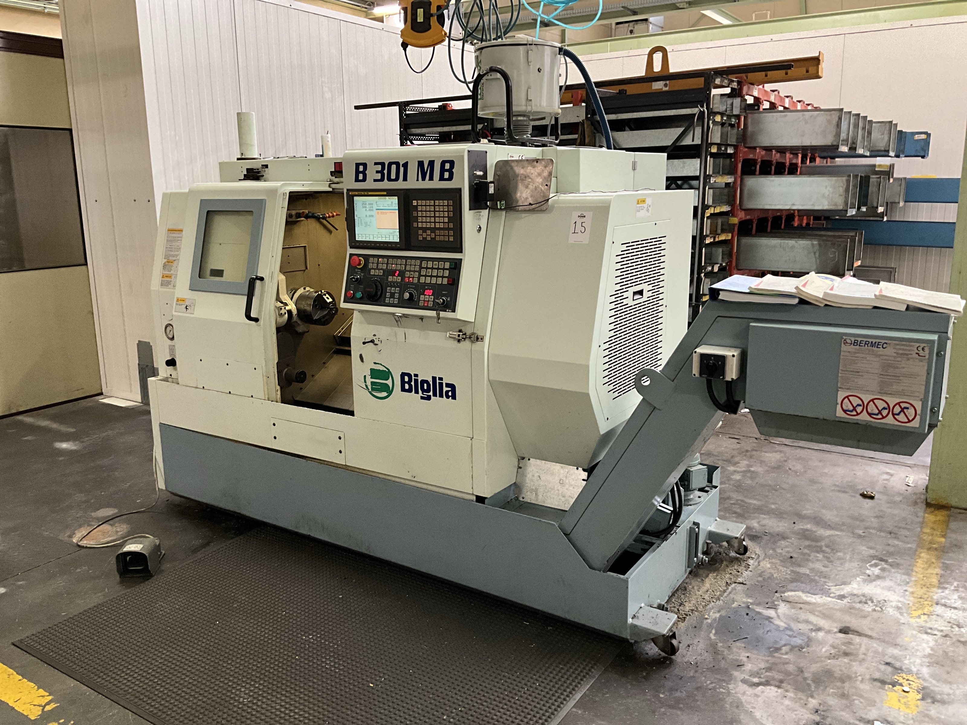 Used 2003 Biglia B 301 MB CNC Lathe