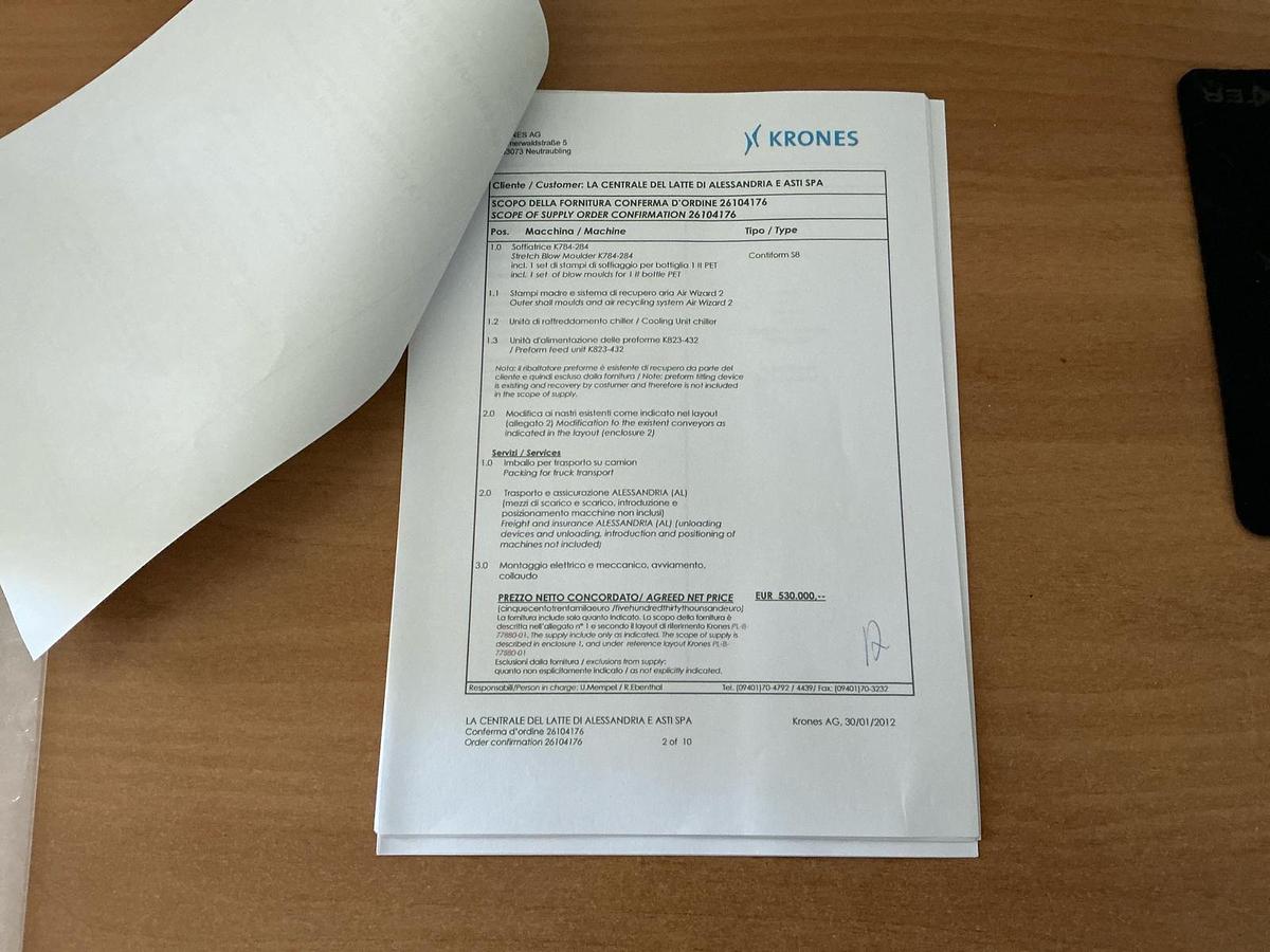 Used 2009 KRONES Contiform S08