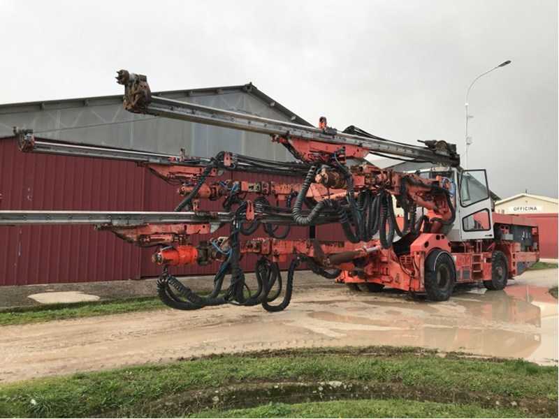 Used 2010 SANDVIK DT1130-SC jumbo drill rig