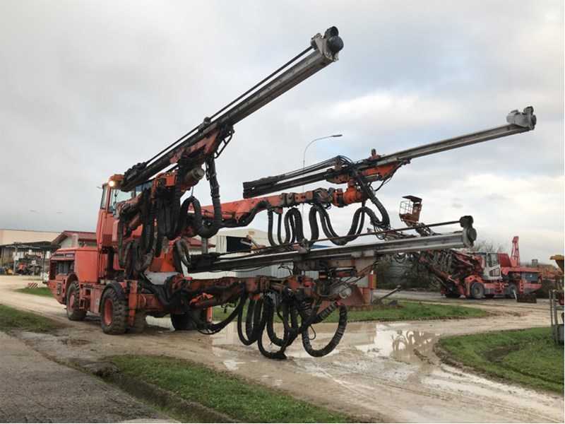 Used 2000 TAMROCK AXERA T12 DATA-3.15 tunnel jumbo drill rig