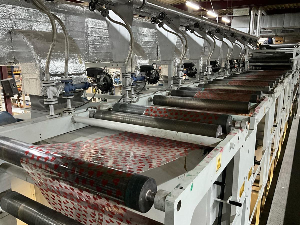 Used 2015 Bobst Rotomec 4003 1000/350/C 7-color rotogravure printing press