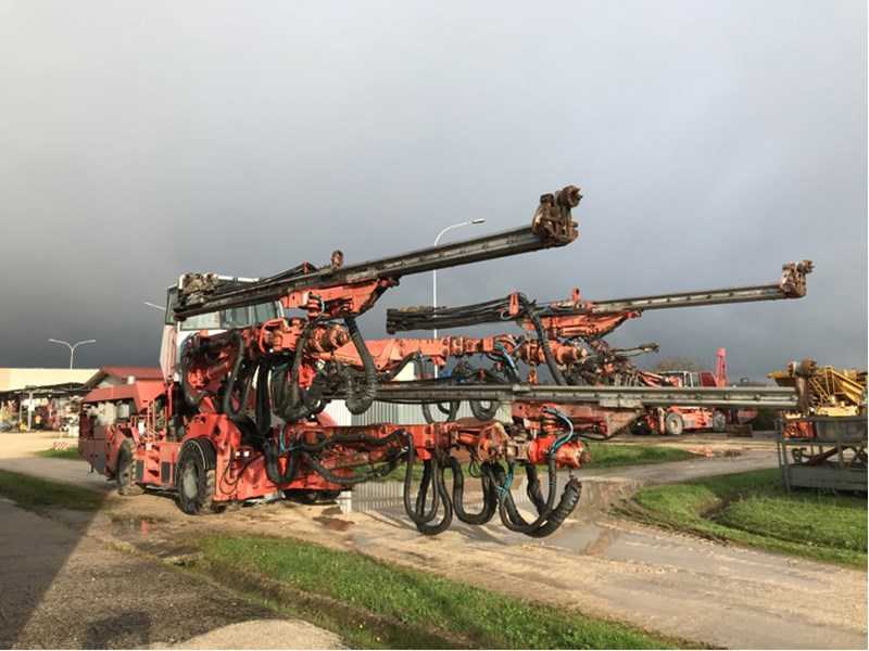 Used 2010 SANDVIK DT1130-SC jumbo drill rig