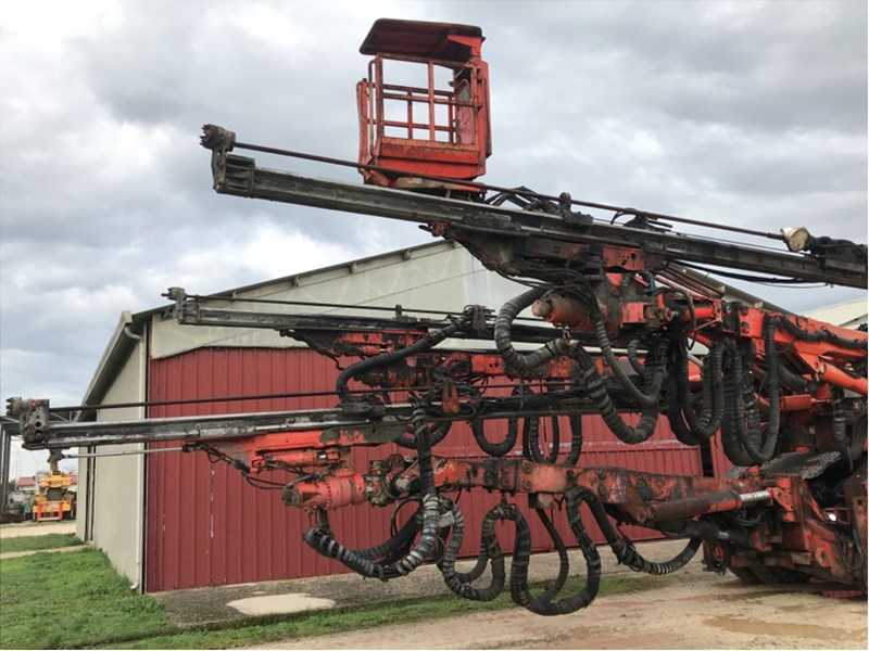 Used 2010 SANDVIK DT1130-SC tunnel jumbo drill rig