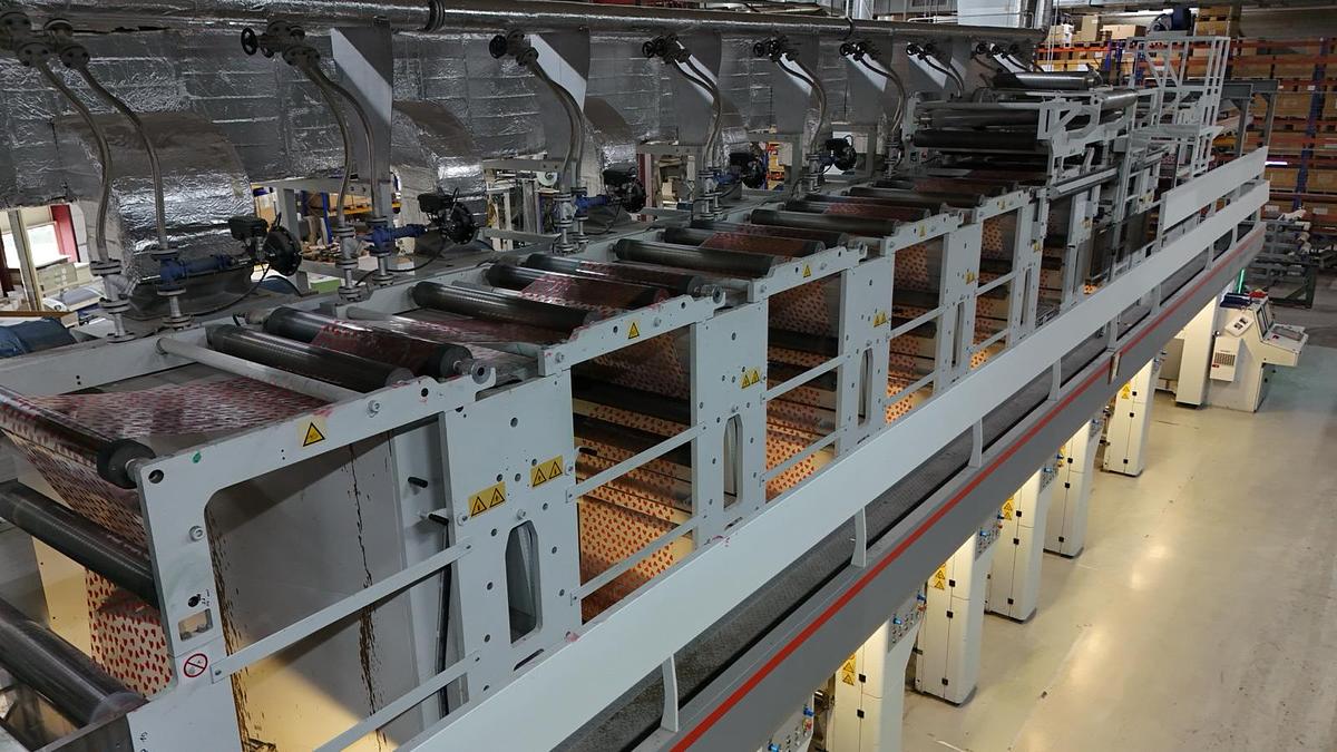 Used 2015 Bobst Rotomec 4003 1000/350/C 7-color rotogravure printing press