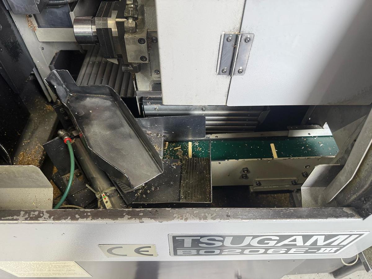 Used 2017 Tsugami B0206E-III CNC Swiss-type automatic lathe including Automatic Bar Feeder