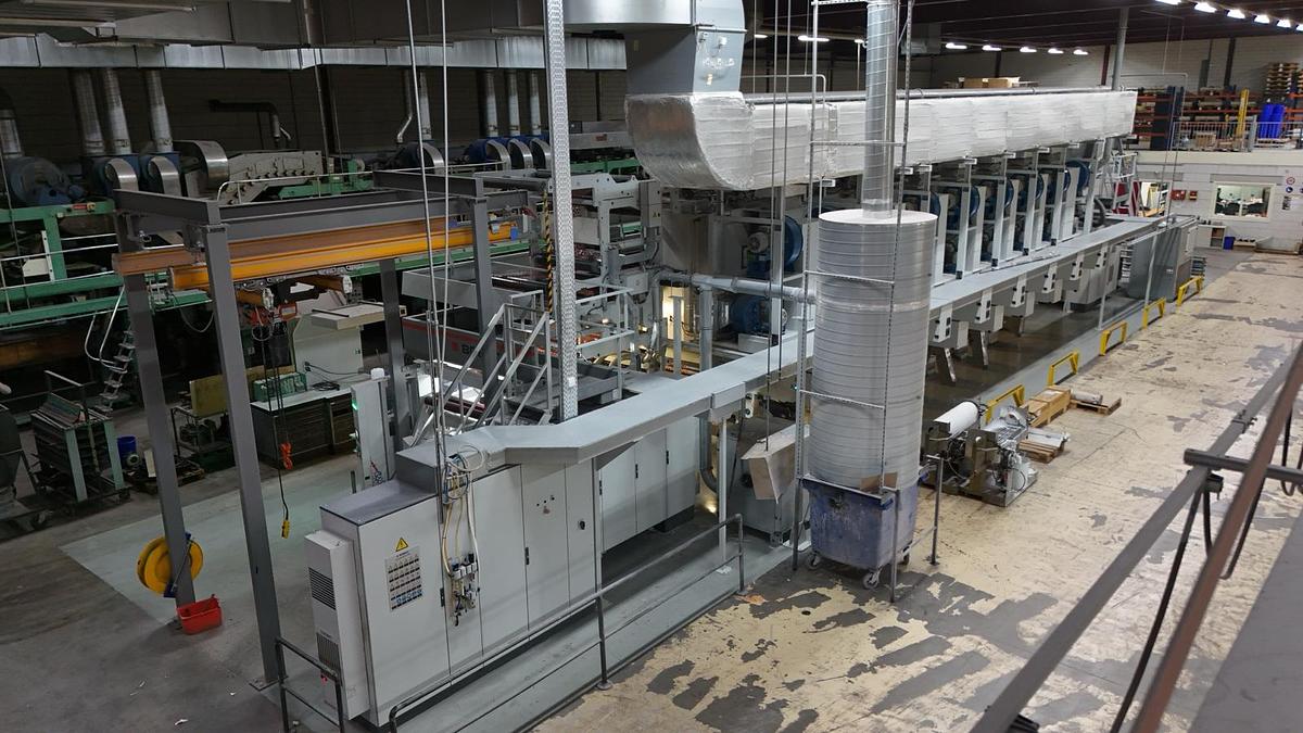 Used 2015 Bobst Rotomec 4003 1000/350/C 7-color rotogravure printing press