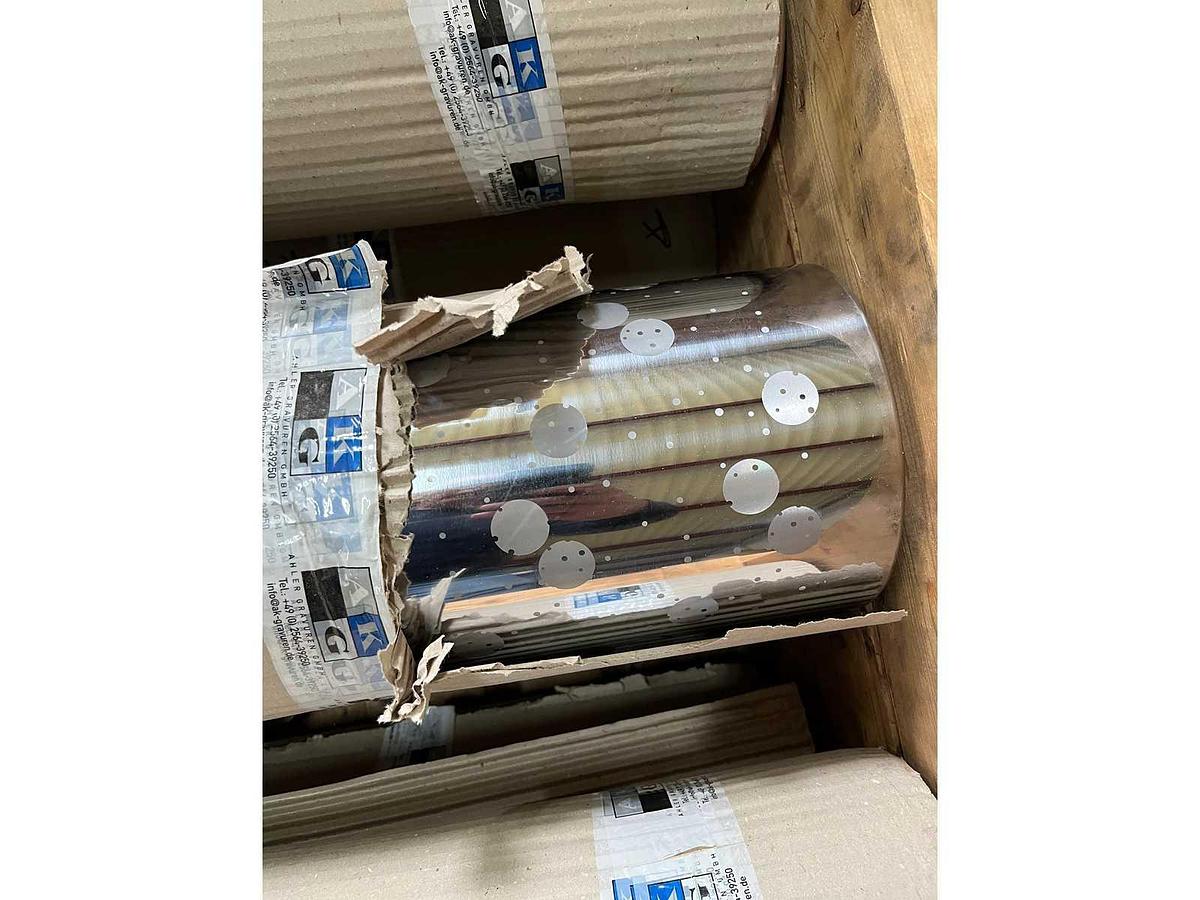 Used Cylinders Kaleidoscope for gift wrap paper printing press (215x)