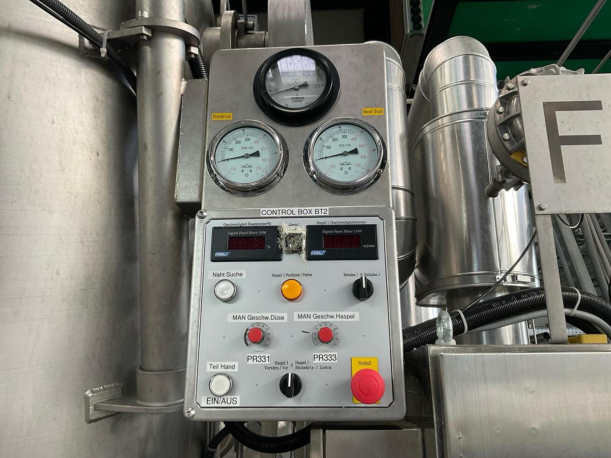 Used 2014 Fong’s ECO-8-D1T single l-shape full stainless steel tubular HT fabric dyeing installation