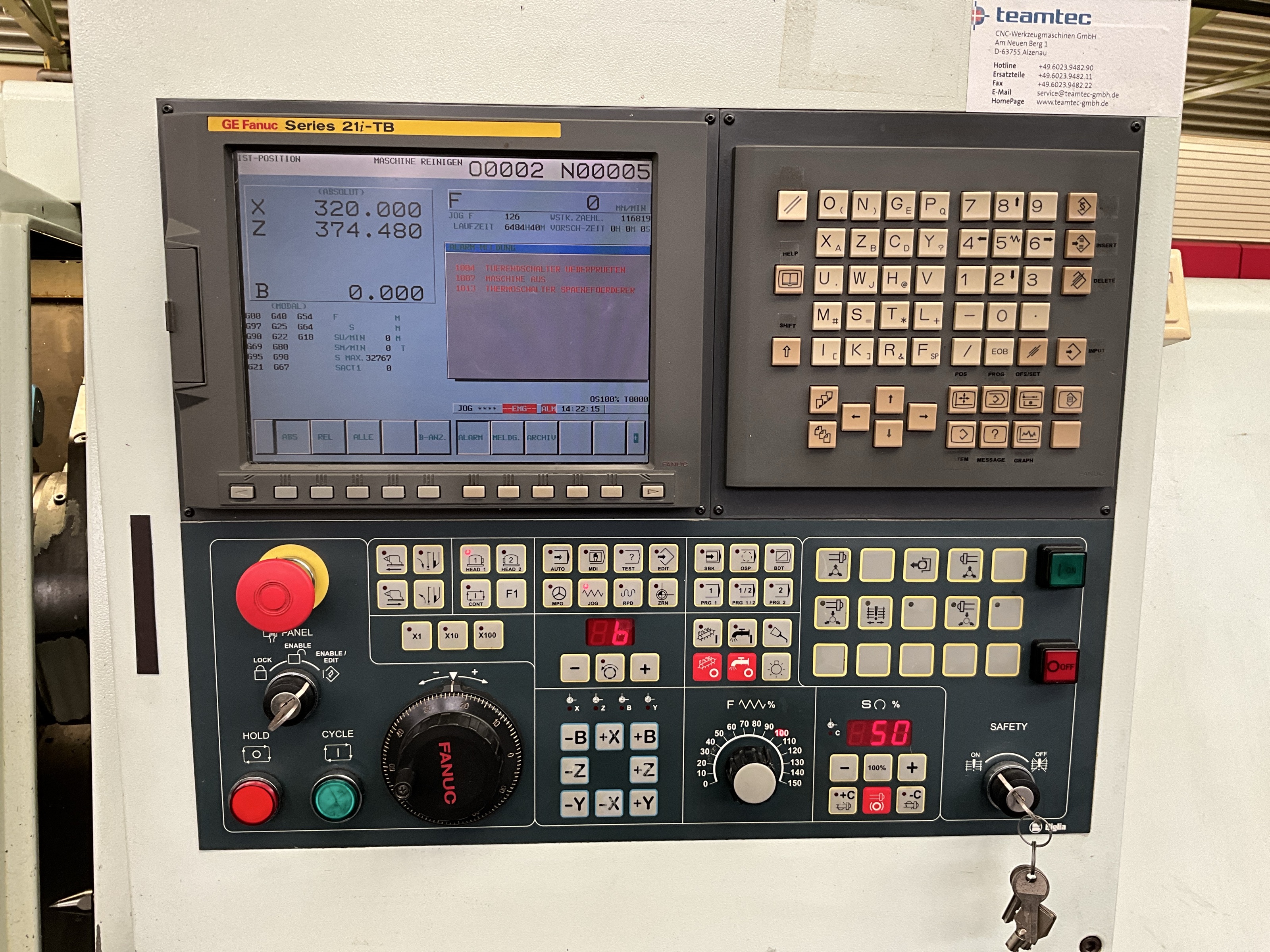 Used 2003 Biglia B 510 B CNC Lathe