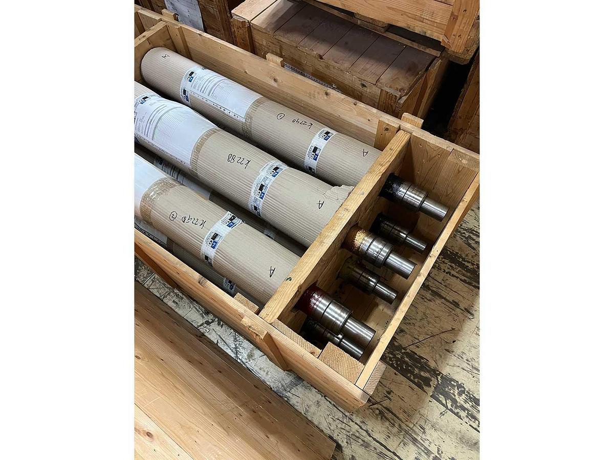 Used Cylinders Kaleidoscope for gift wrap paper printing press (215x)