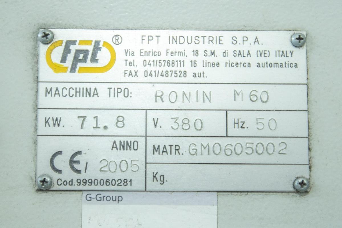 Used FPT RONIN M60 MOVING COLUMN MILLING MACHINE