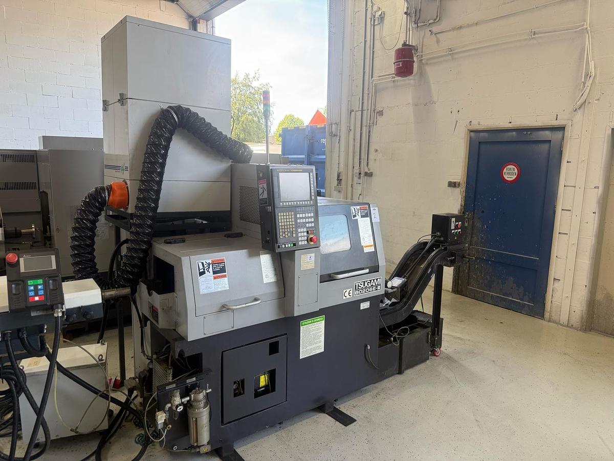 Used 2017 Tsugami B0206E-III CNC Swiss-type automatic lathe including Automatic Bar Feeder