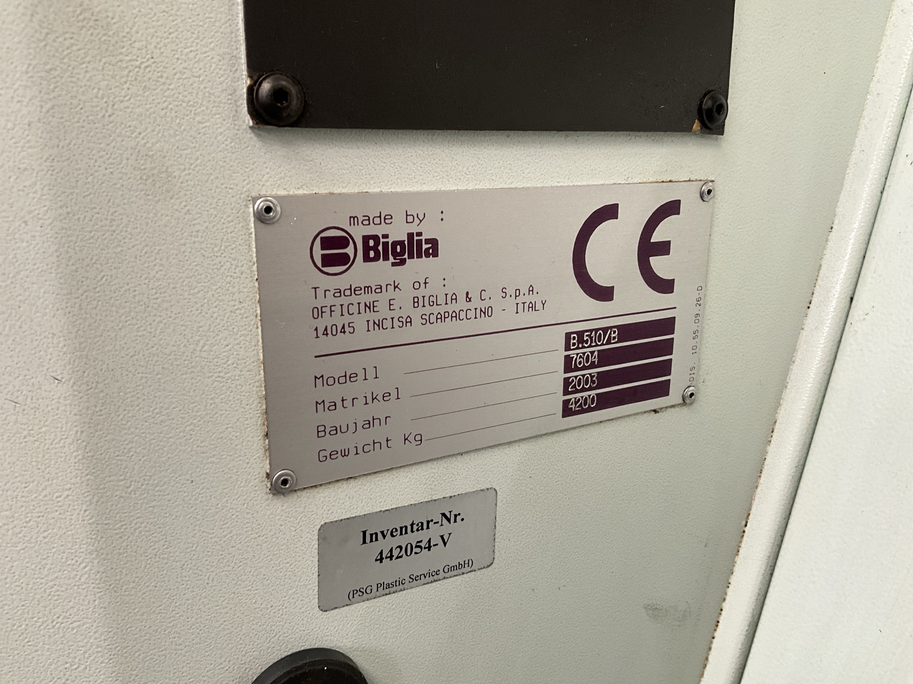 Used 2003 Biglia B 510 B CNC Lathe