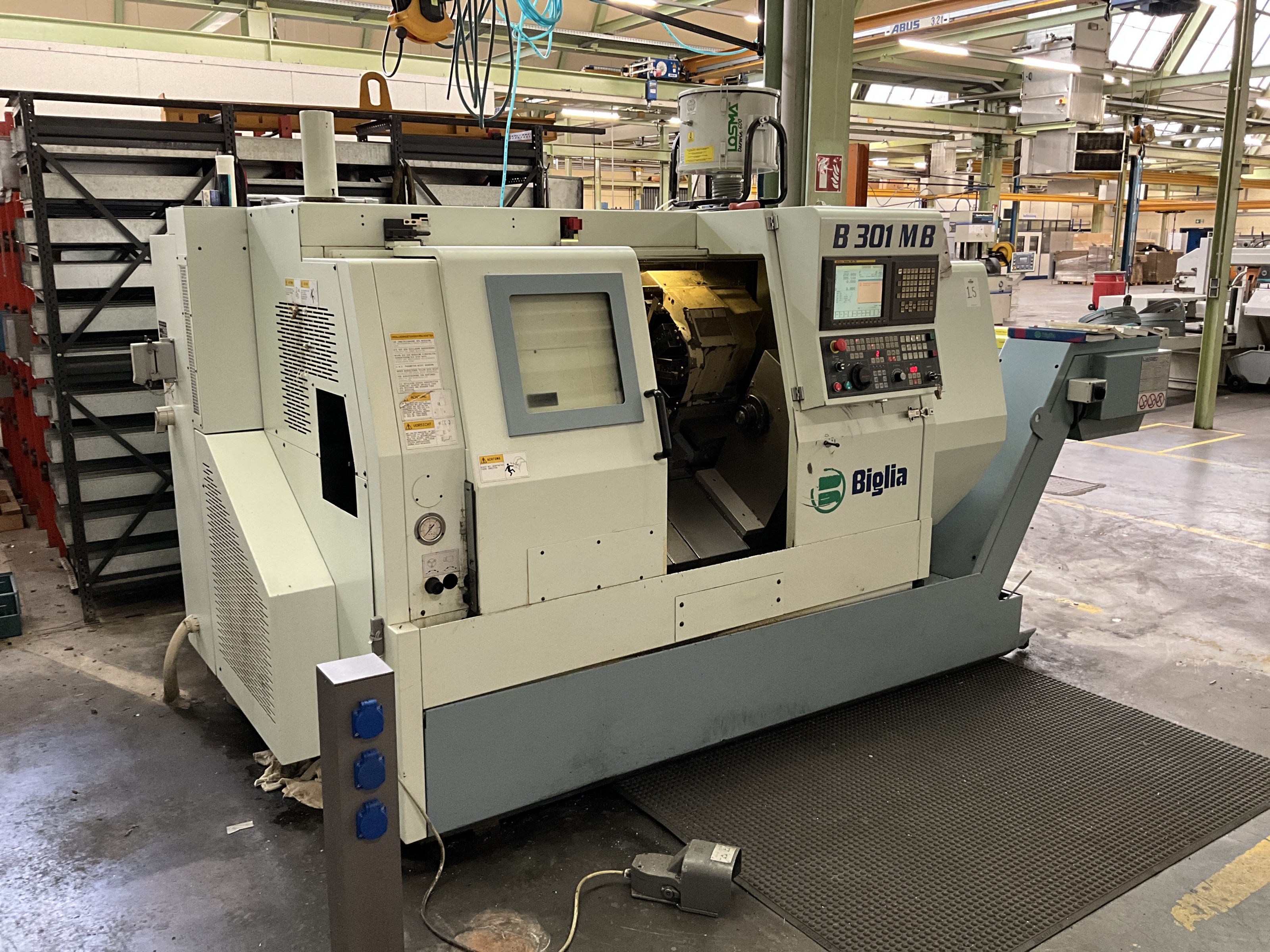 Used 2003 Biglia B 301 MB CNC Lathe
