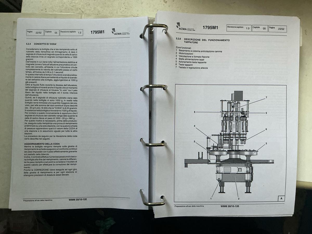 Used 2010 ACMA WMM30/10-120 filling machine 