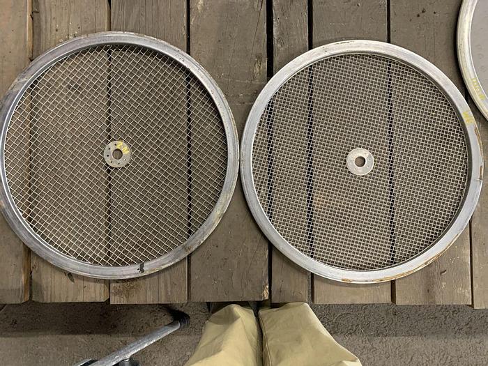 Used Screen, Sweco, 24", S/st, Screen Only, Center Hole (4) #S743365