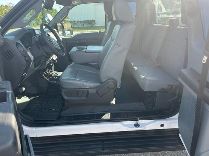 Used Altec AT40-G Bucket Boom on 2015 Ford F550 4x4 Extended Cab Utility Bucket Truck