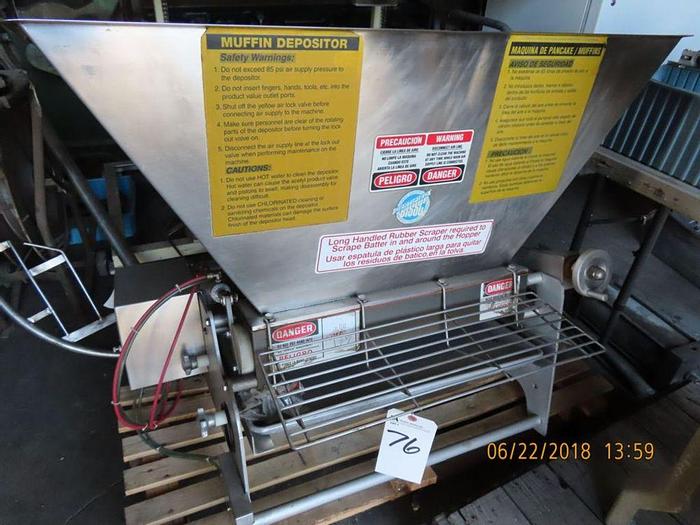 Used Filler, Piston, 5-Head, Hinds Bock, Depositor, Model 5P-08WT #S744091