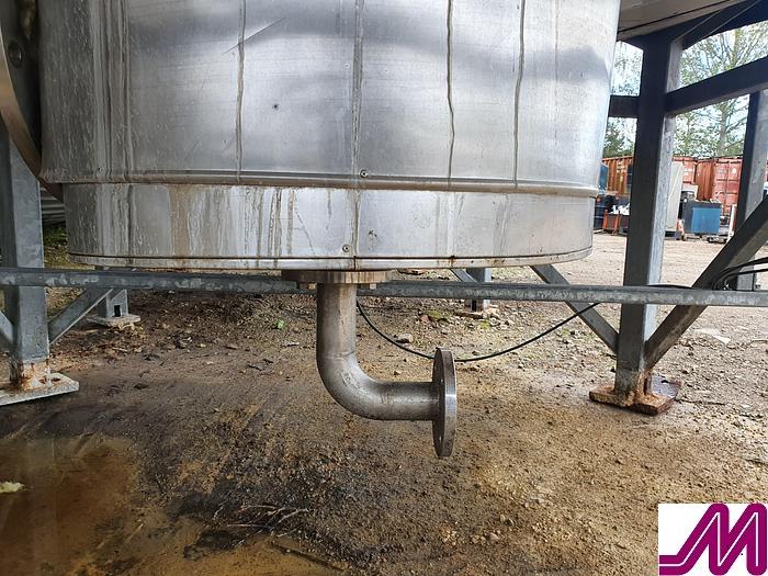 Used Meura 50,000 Litre Stainless Steel Insulated Mix Tank with Internal Coil