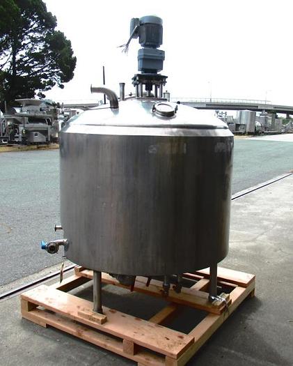 Used Tank, 350 Gallon, S/st, Jkt, Agit, CT/FBTank, 350 Gallon, S/st, Jkt, Agit, CT/FB #C742057